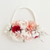 Raspberry Rose Stretch Baby Girls Flower Crown