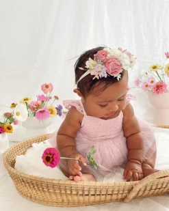 Rosabelle Stretch Baby Girl Flower Crown