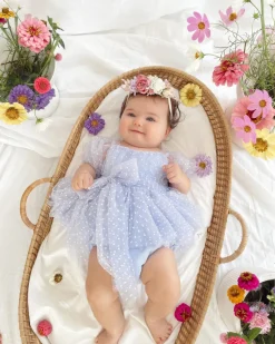 Rosabelle Stretch Baby Girl Flower Crown