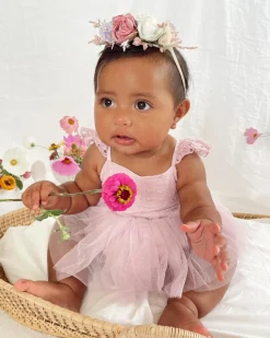 Rosabelle Stretch Baby Girl Flower Crown