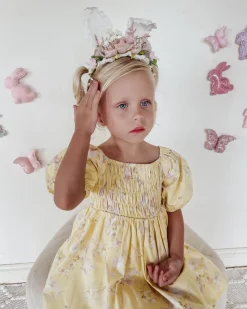 Rosie Mae Bunny Ears Floral Garland - Pink