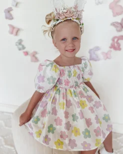 Rosie Mae Bunny Ears Floral Garland - Pink