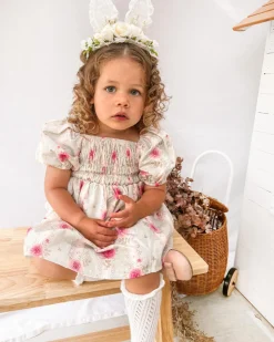 Rosie Mae Bunny Ears Floral Garland - White