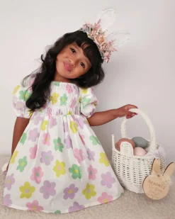Rosie Mae Bunny Ears Floral Garland - Pink
