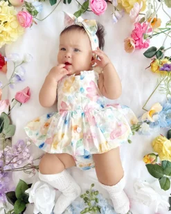 Sable Baby Girl Floral Romper