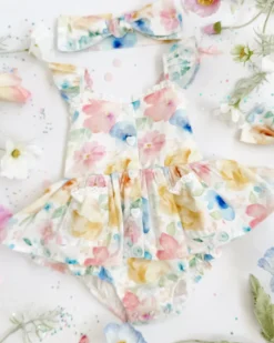Sable Baby Girl Floral Romper
