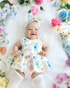 Sable Baby Girl Floral Romper