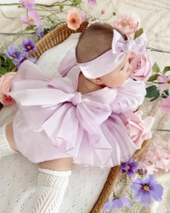 Scarlette Rose Purple Pearl Baby Girl Romper