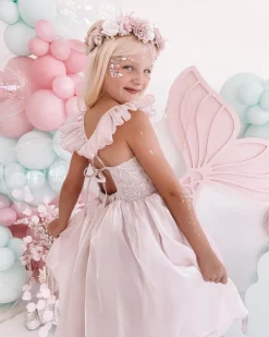 Shell Cove Sequin Pink Girls Party Dress