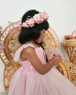Sophia Candy Pink Girls Flower Crown