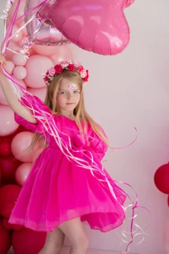 Sophia Fuchsia Pink Girls Flower Crown