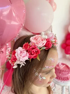 Sophia Fuchsia Pink Girls Flower Crown