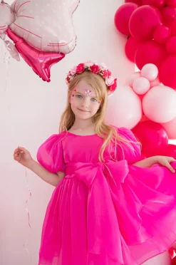 Sophia Fuchsia Pink Girls Flower Crown
