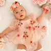 Strawberry Fields Pink Baby Girl Romper