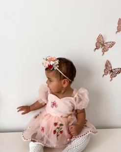 Strawberry Fields Pink Baby Girl Romper