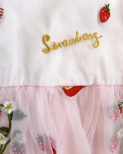 Strawberry Fields Pink Baby Girl Romper
