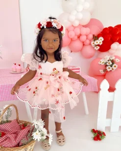 Strawberry Fields Pink Baby Girl Romper