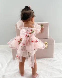 Strawberry Fields Pink Baby Girl Romper