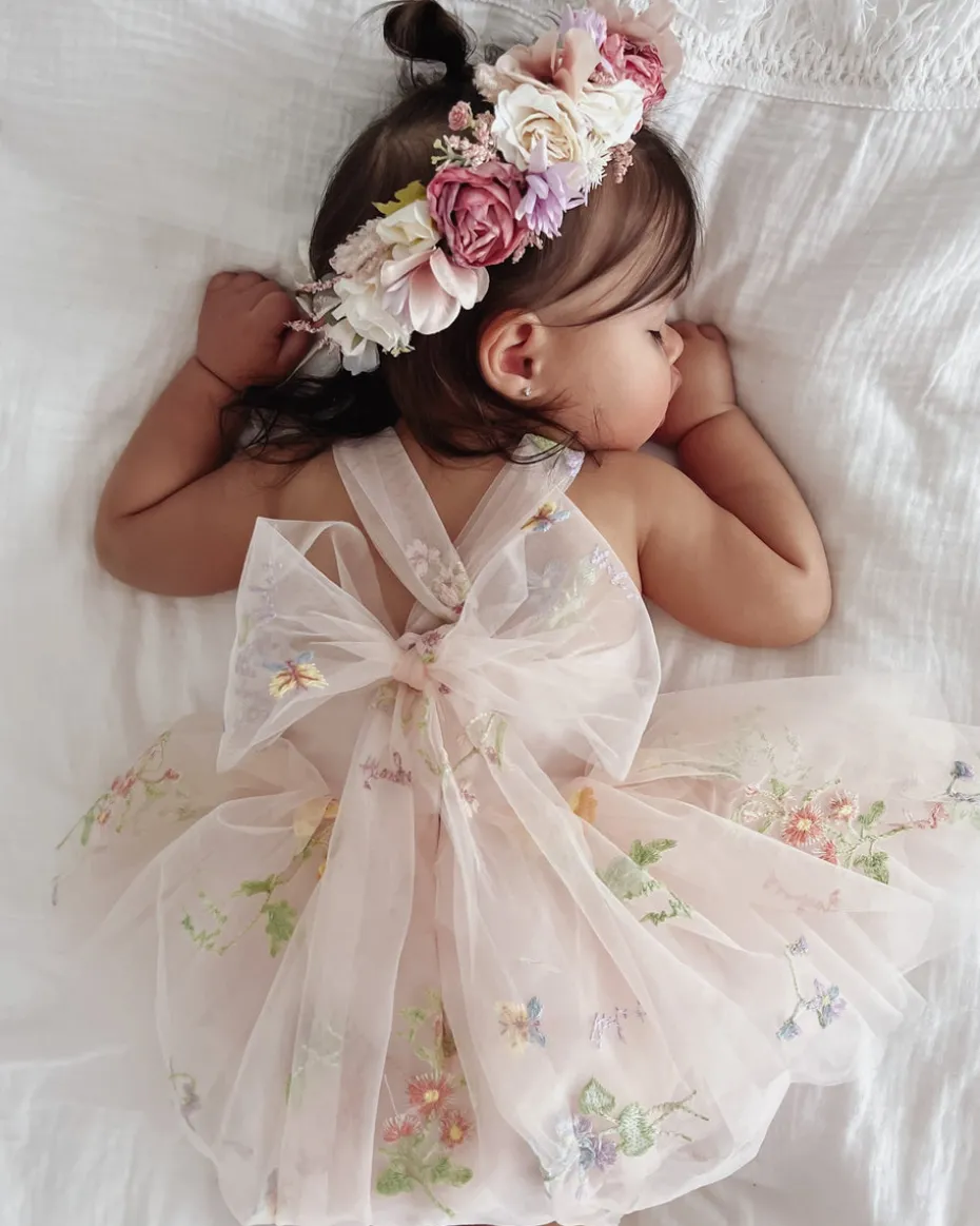 Sugar Plum Heavenly Pink Baby Girl Romper