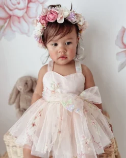 Sugar Plum Heavenly Pink Baby Girl Romper
