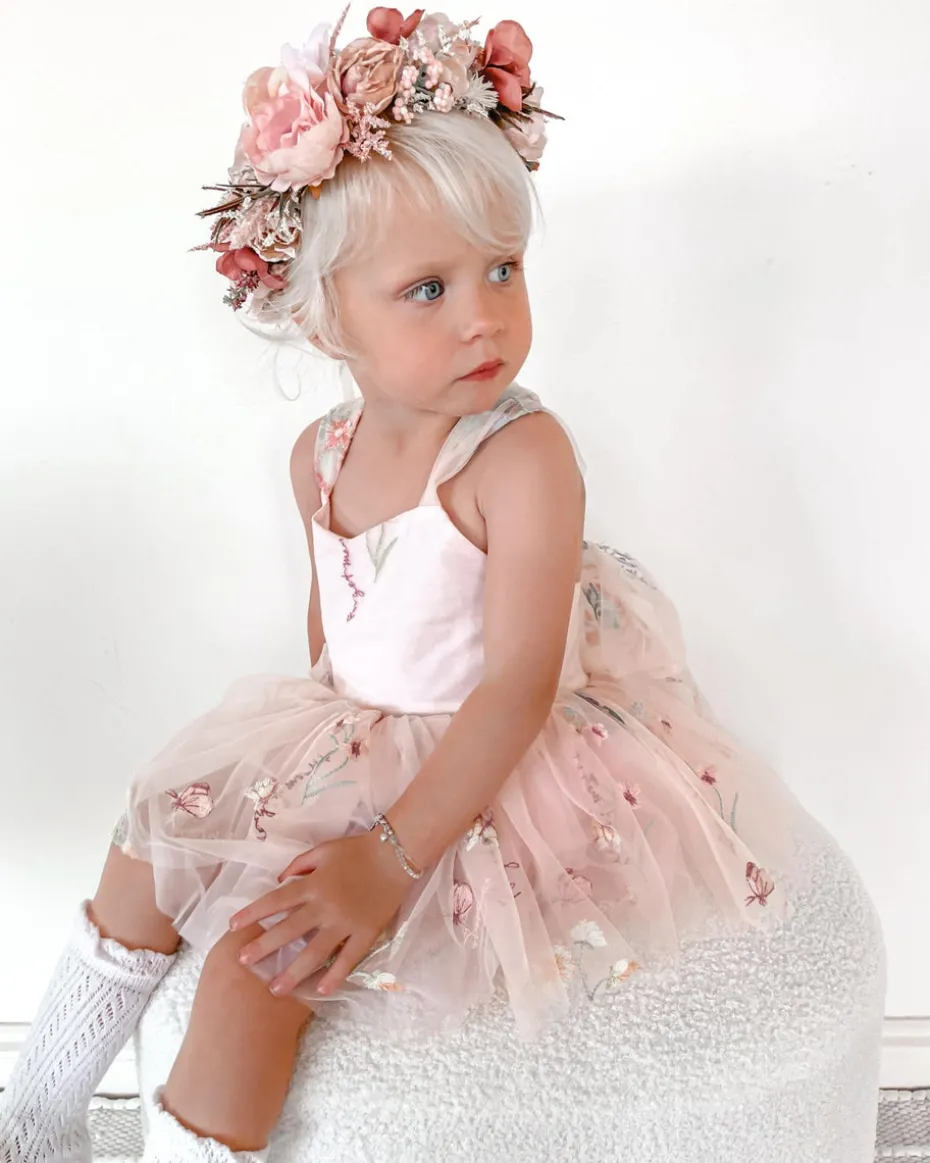 Sugar Plum Heavenly Pink Baby Girl Romper