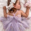 Sugar Plum Lavender Baby Girl Romper
