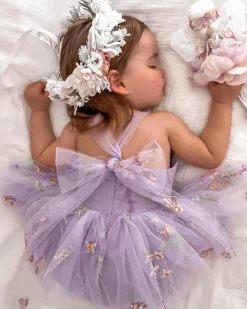 Sugar Plum Lavender Baby Girl Romper