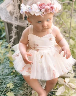 Sugar Plum Lemon Baby Girl Romper