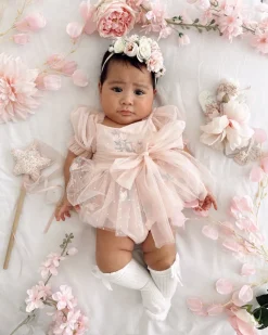 Swan Lake Ballerina Pink Baby Girl Romper