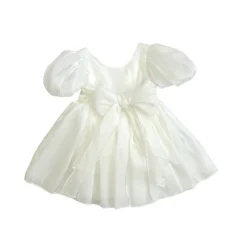 Tabitha White Girls Party Dress