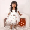 Tea Party Girls Party Dress - White