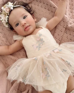 The Rose Champagne Baby Girl Romper