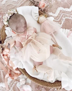 The Rose Champagne Baby Girl Romper