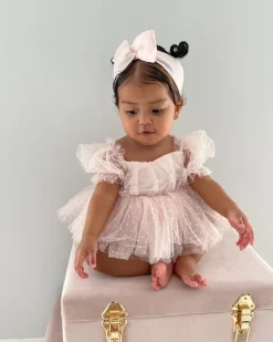 Tinkerbell Romper Pastel Pink Baby Girl Romper