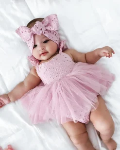 Trixie Belle Lilac Tutu Baby Girl Romper