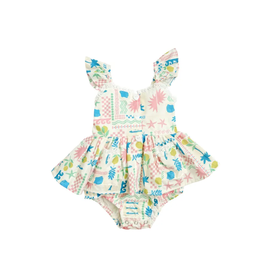 Tropicana Baby Girls Floral Romper