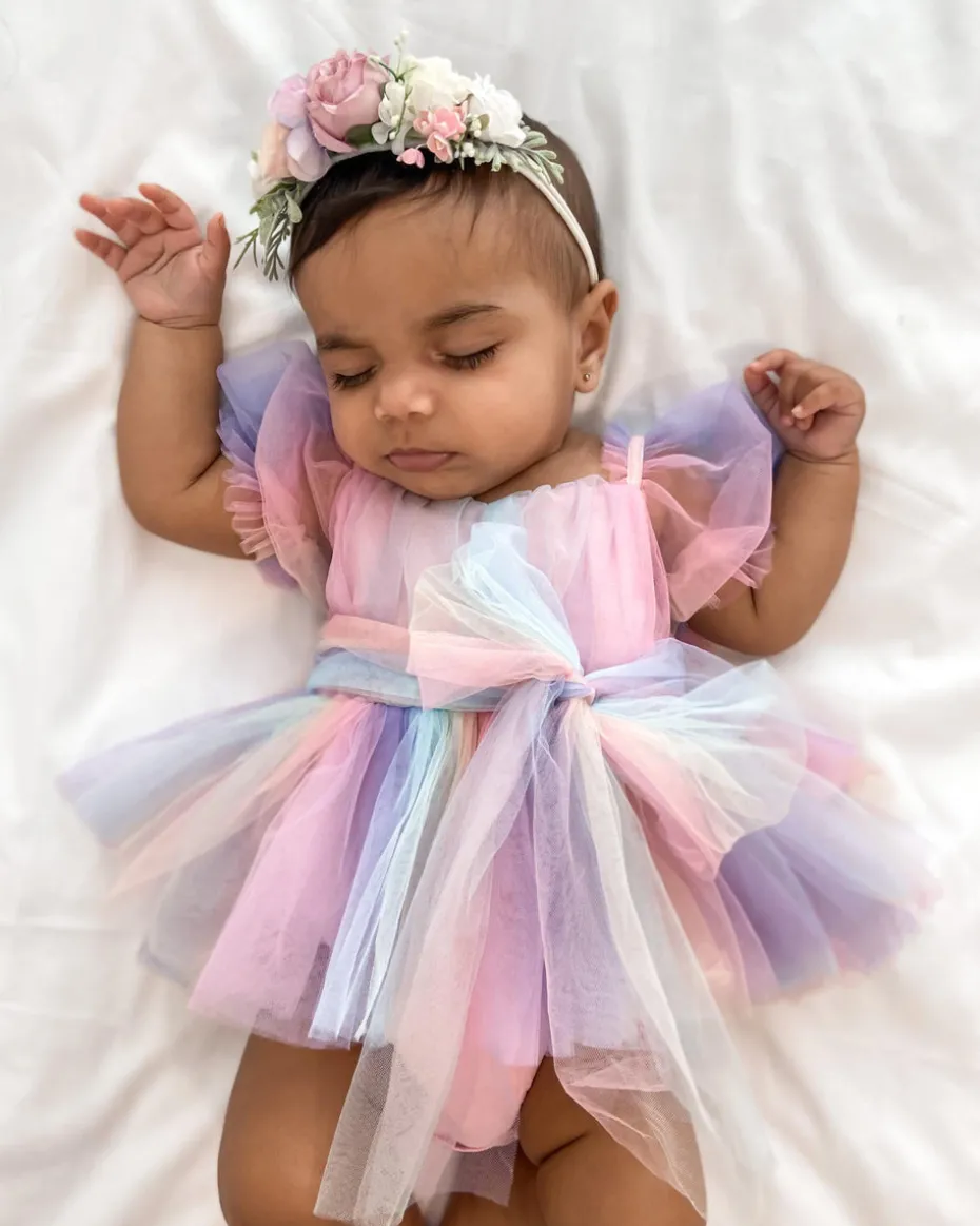 Unicorn Party Baby Girl Romper