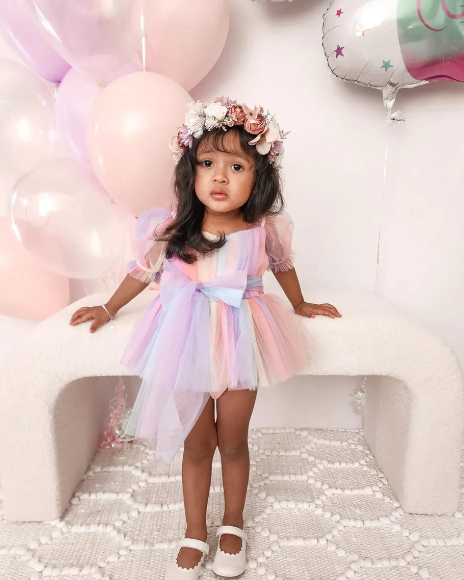 Unicorn Party Baby Girl Romper