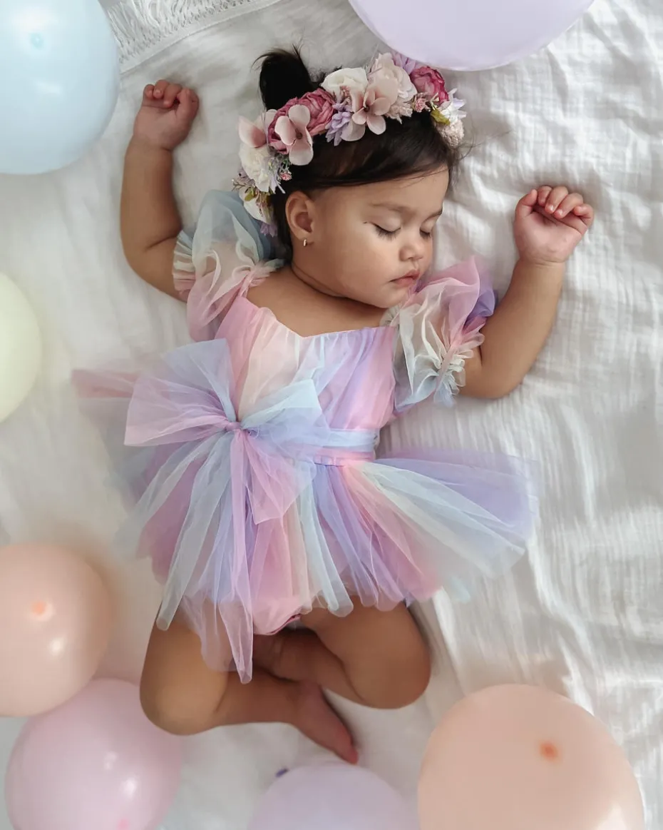 Unicorn Party Baby Girl Romper