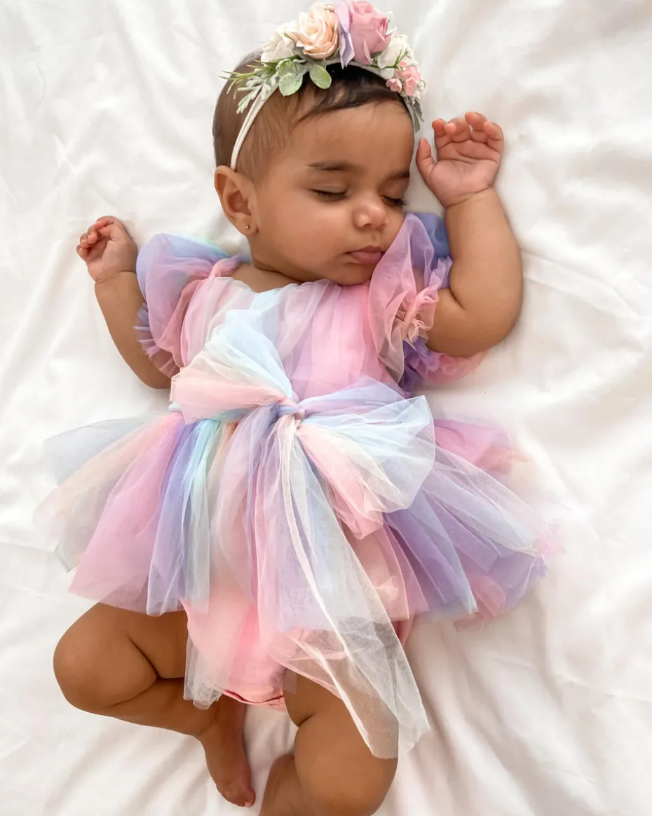 Unicorn Party Baby Girl Romper
