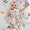 Violet Floral Baby Girl Floral Romper