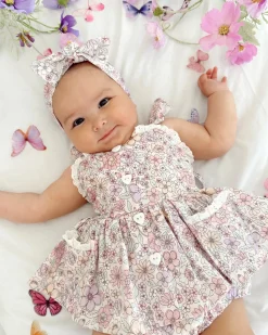 Violet Floral Baby Girl Floral Hair Accessories
