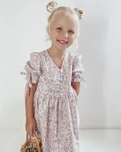 Violet Floral Baby Girl Floral Hair Accessories