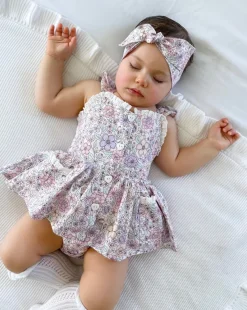 Violet Floral Baby Girl Floral Hair Accessories