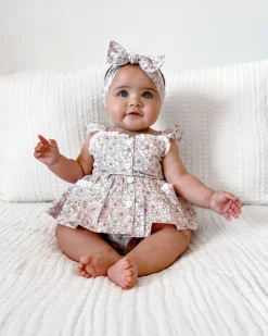 Violet Floral Baby Girl Floral Hair Accessories