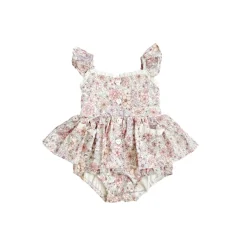 Violet Floral Baby Girl Floral Romper