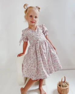 Violet Girls Floral Dress