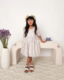 Violet Girls Floral Dress