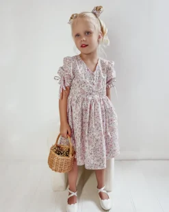 Violet Girls Floral Dress