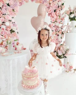 Vivienne Belle Girls Party Dress - White